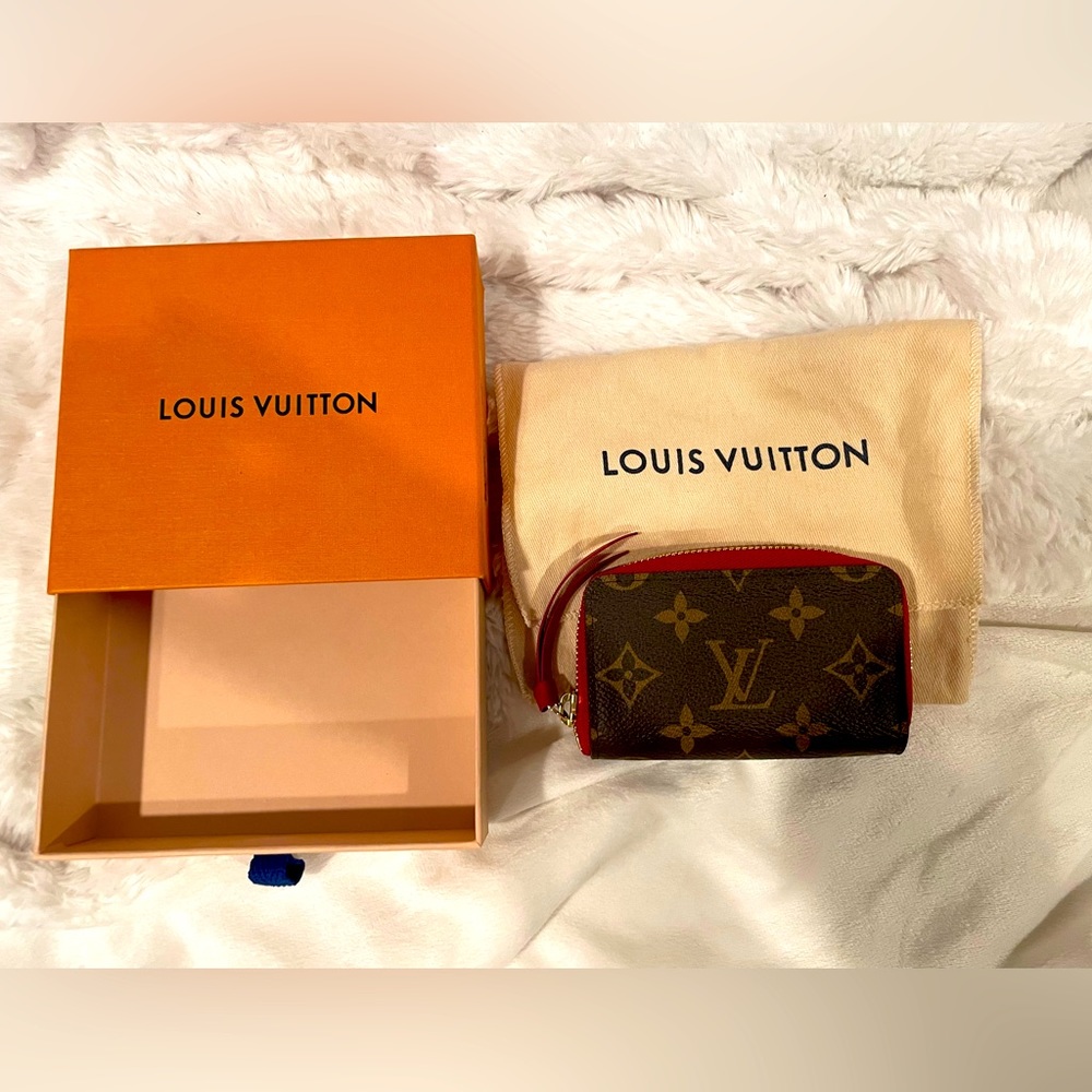 Louis Vuitton monogram multicartes zippy card case fuchsia NEW w bag and box
